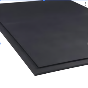black rubber mat