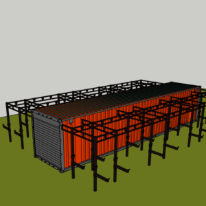 40ft rollup container gym