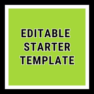 Editable Starter Template